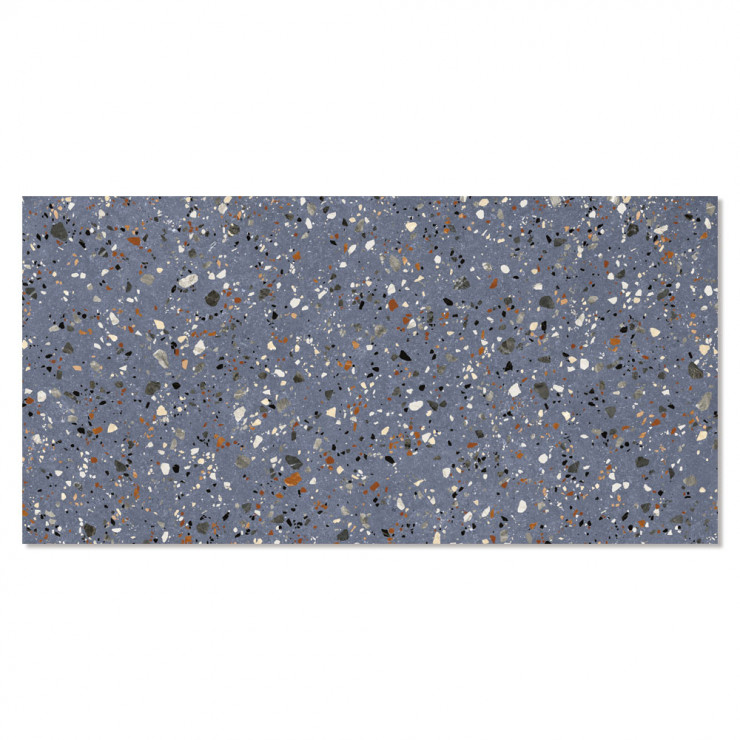 Klinker Terrazzo Colorful Blå Mat 60x120 cm-0